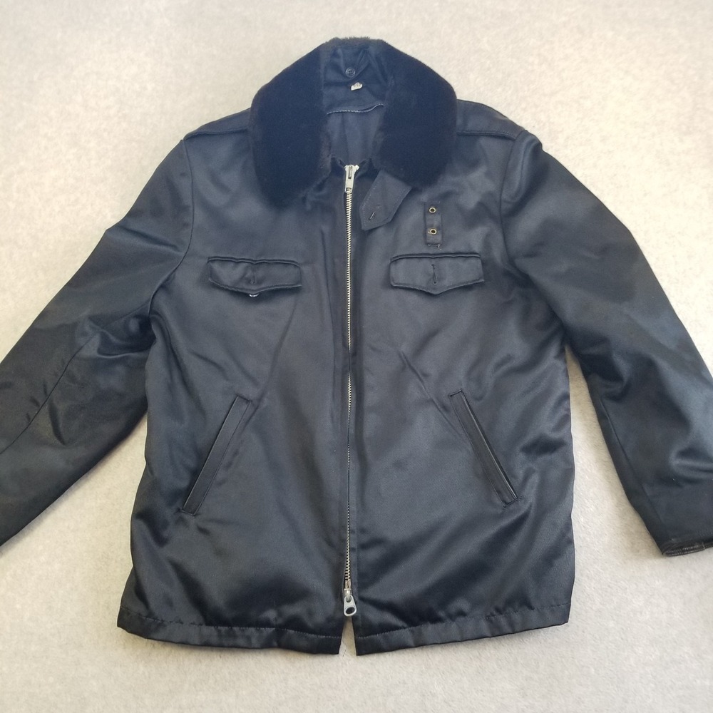 Blauer Jacket Mens 44R Black Made in USA 1989 Police Firefighter‎ Uniform Coat